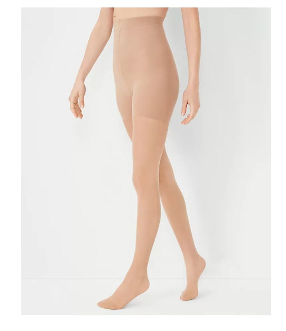 Ann Taylor The Perfect Sheer High Waist Control Tight Size Large Natural